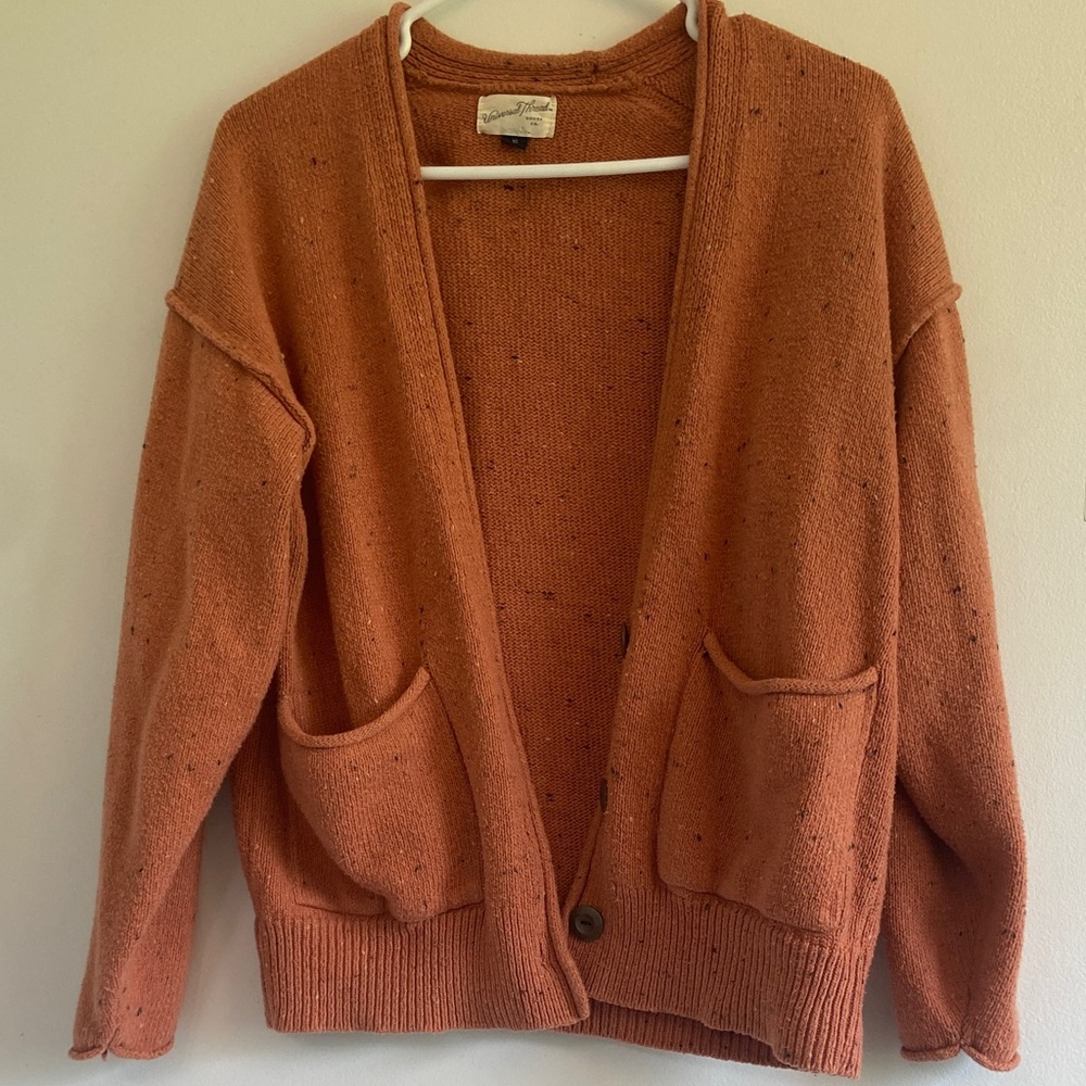 Universal Thread sweater. Beautiful burnt orange heathered cardigan